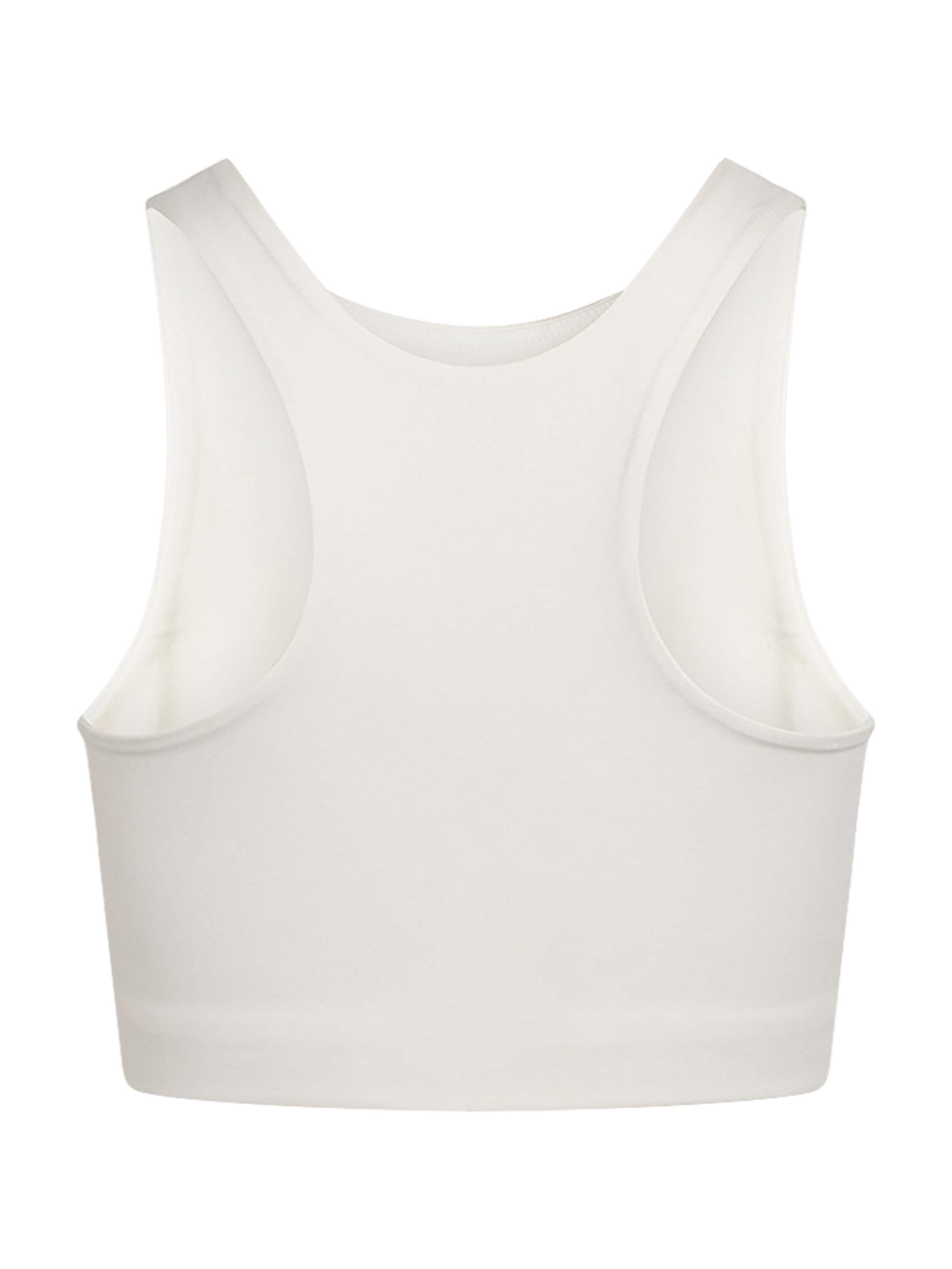 balta Girlfriend Collective Biustjė Sportinė liemenėlė 'Dylan'