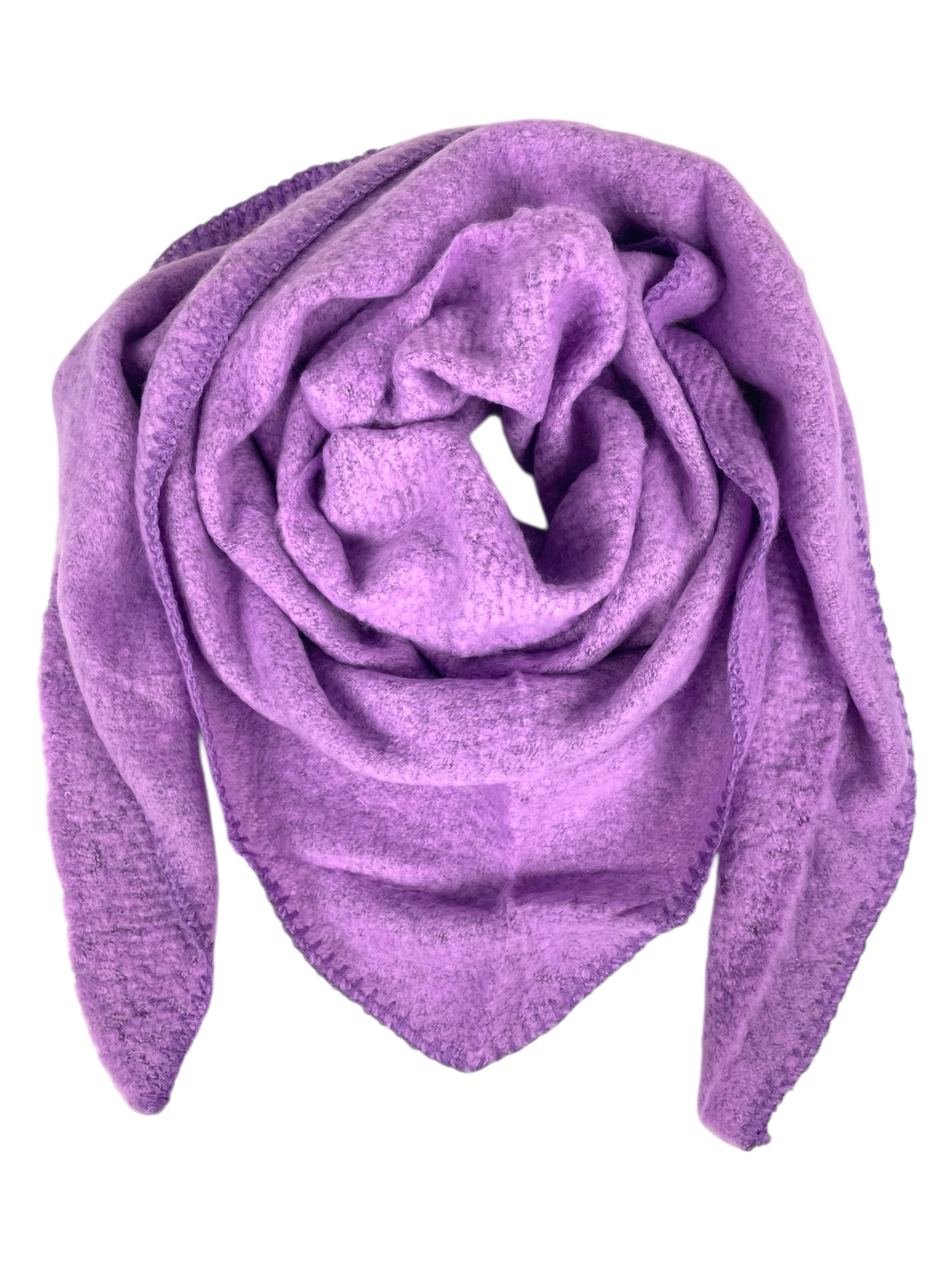 Kumixi Oversized Scarf in Purple: front