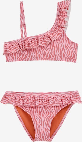 WE Fashion Bustier Bikini värissä vaaleanpunainen: etupuoli