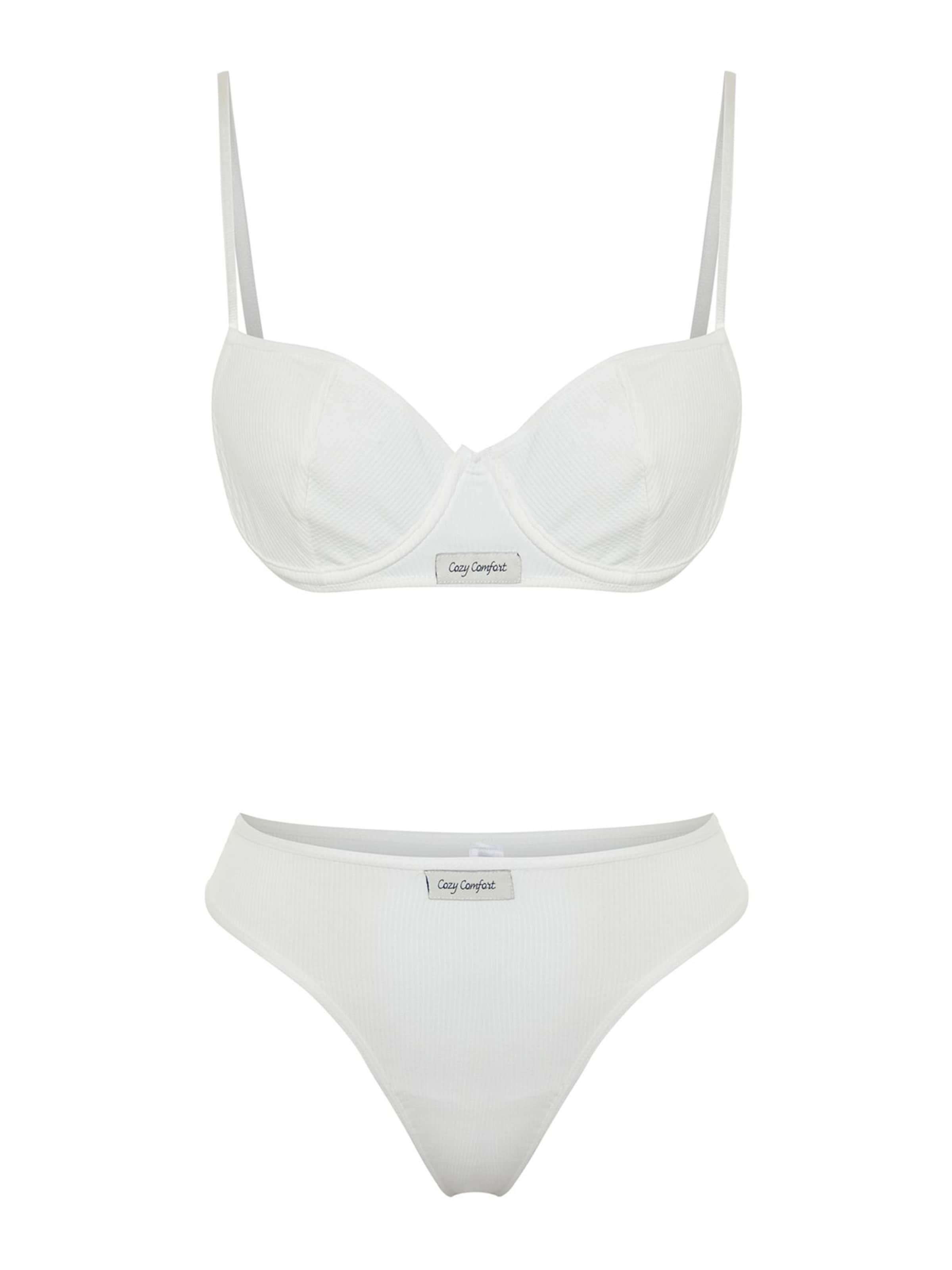Trendyol T-shirt Underwear sets in White: front