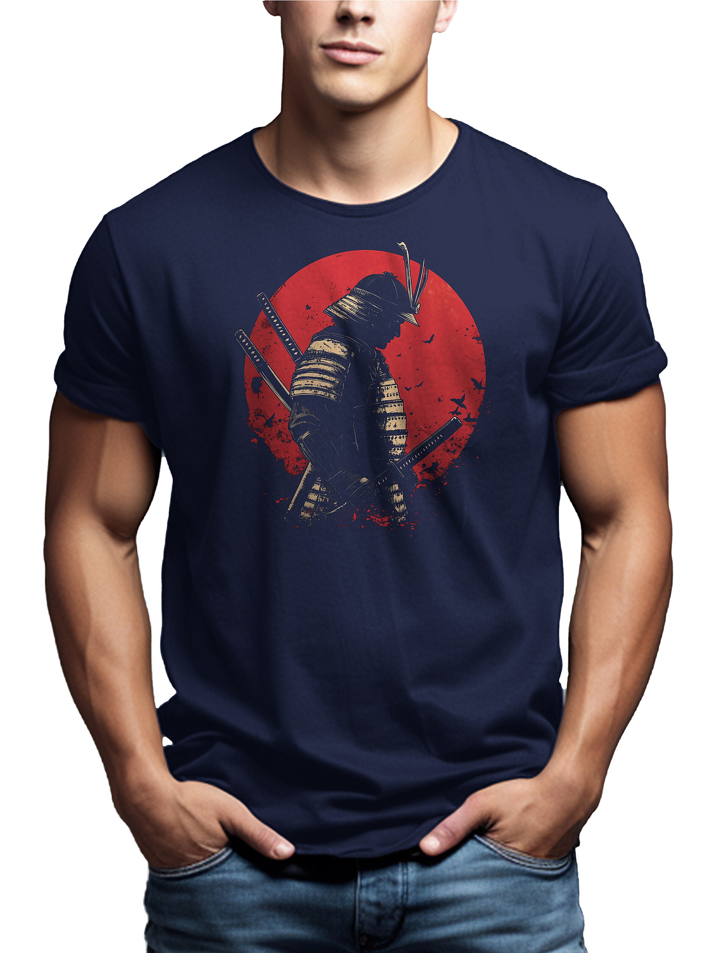 MAKAYA Shirt 'Samurai'‌ in Blau