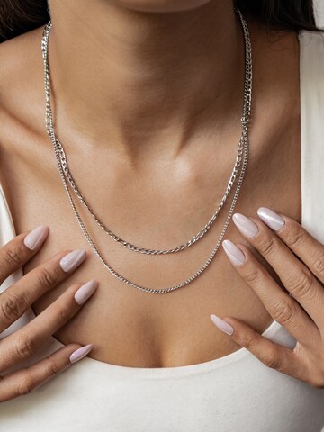 Hey Happiness Kette 'Bold Layers' in Silber