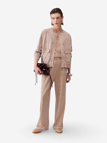 Liu Jo Loose fit Sports trousers 'ECS JERSEY LUNGO TA6102 JS008' in Beige