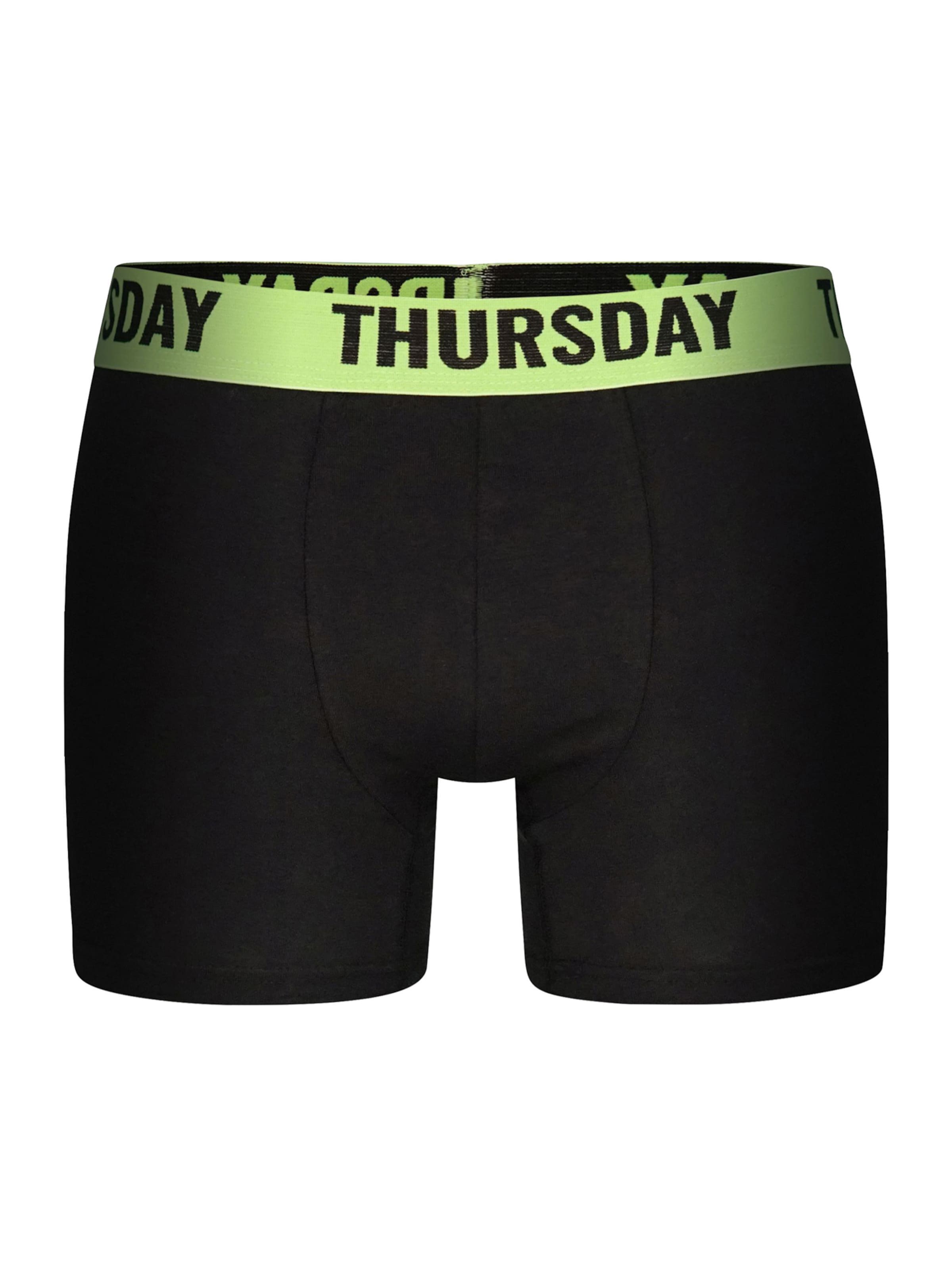 Boxer 'Monday Sunday' di Happy Shorts in nero