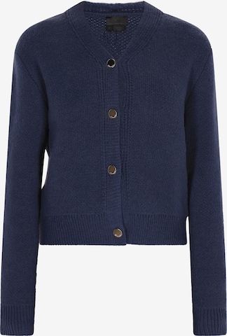 DreiMaster Klassik Gebreid vest in Blauw: voorkant