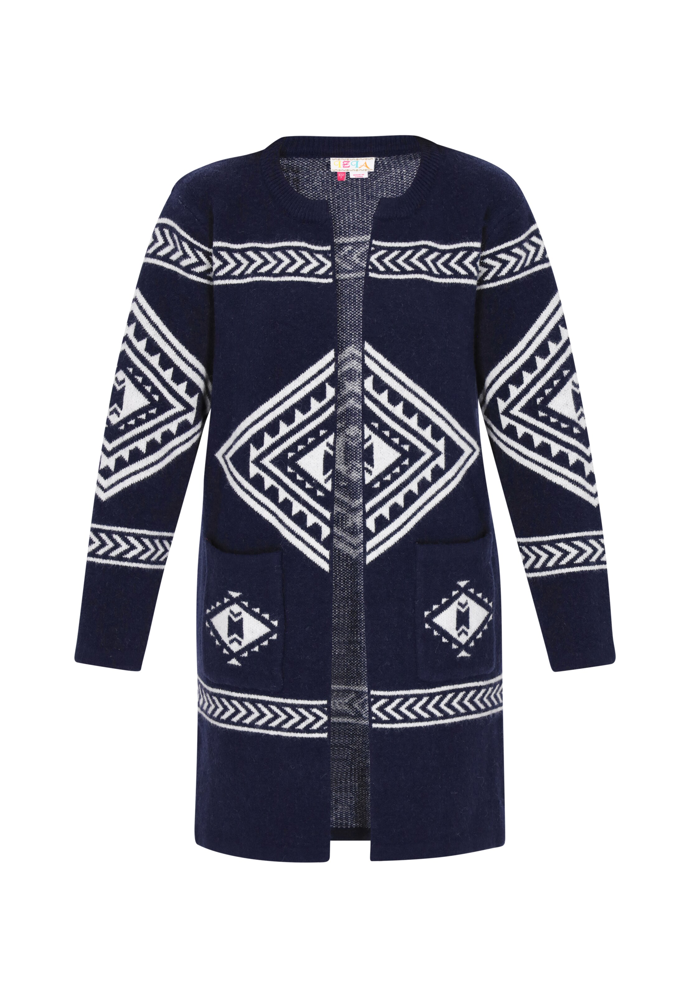 IZIA Strickjacke in Blau: Vorderseite