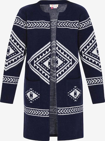 IZIA Strickjacke in Blau: Vorderseite