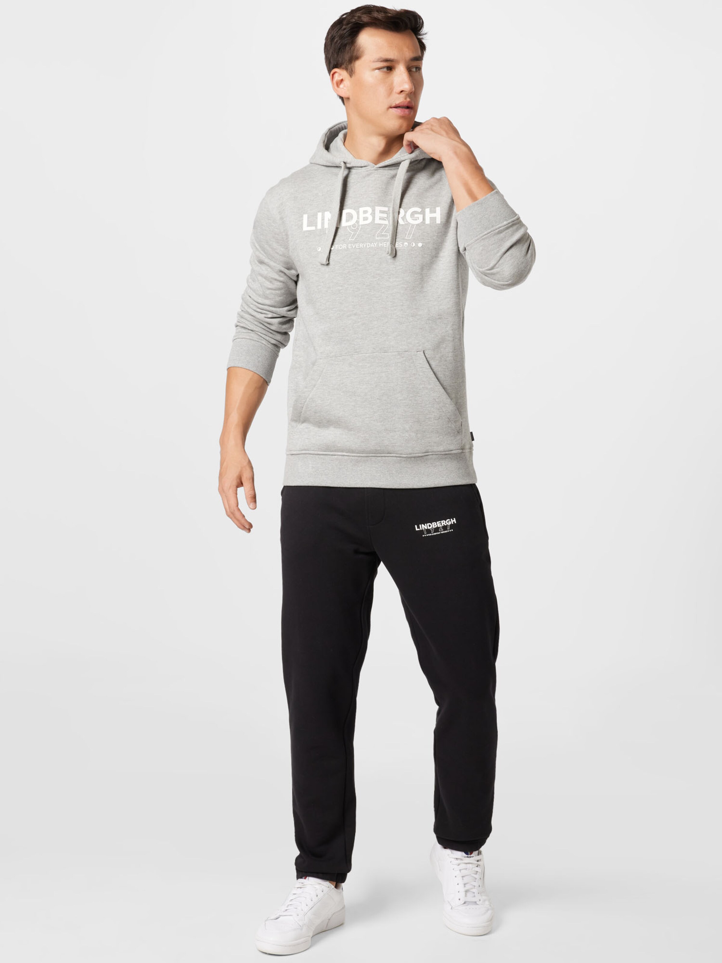 Männer Sweat Lindbergh Sweatshirt in Graumeliert - RB14584 Männer Sweat Lindbergh Sweatshirt in Graumeliert - RB14584