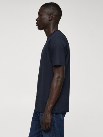 MANGO MAN Shirt 'BELLOW' in Blauw