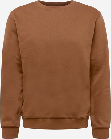 Sweat-shirt WEEKDAY en marron : devant