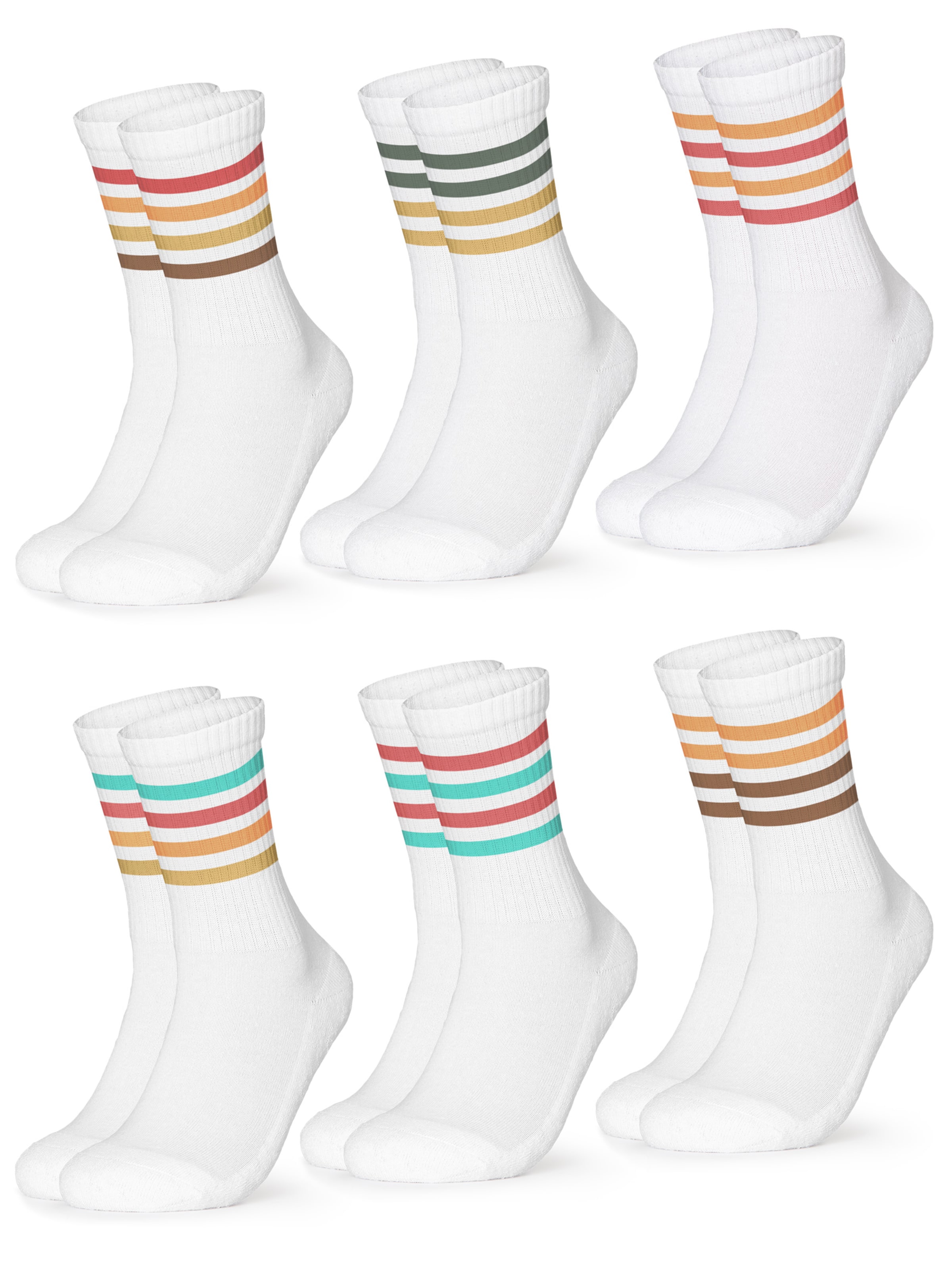 Occulto Athletic Socks 'Steffi' in Orange: front