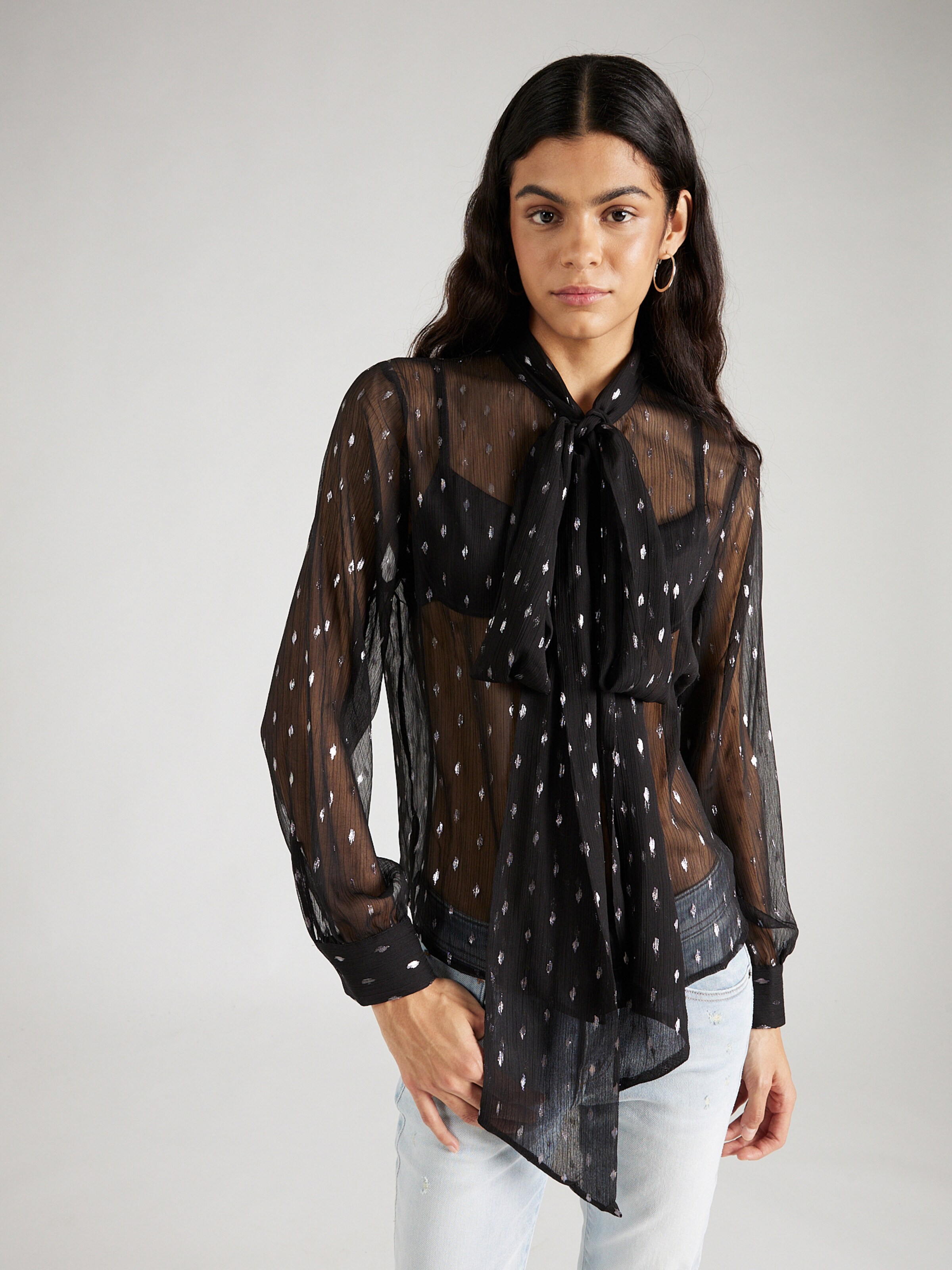 Sisley Bluse in Schwarz ABOUT YOU