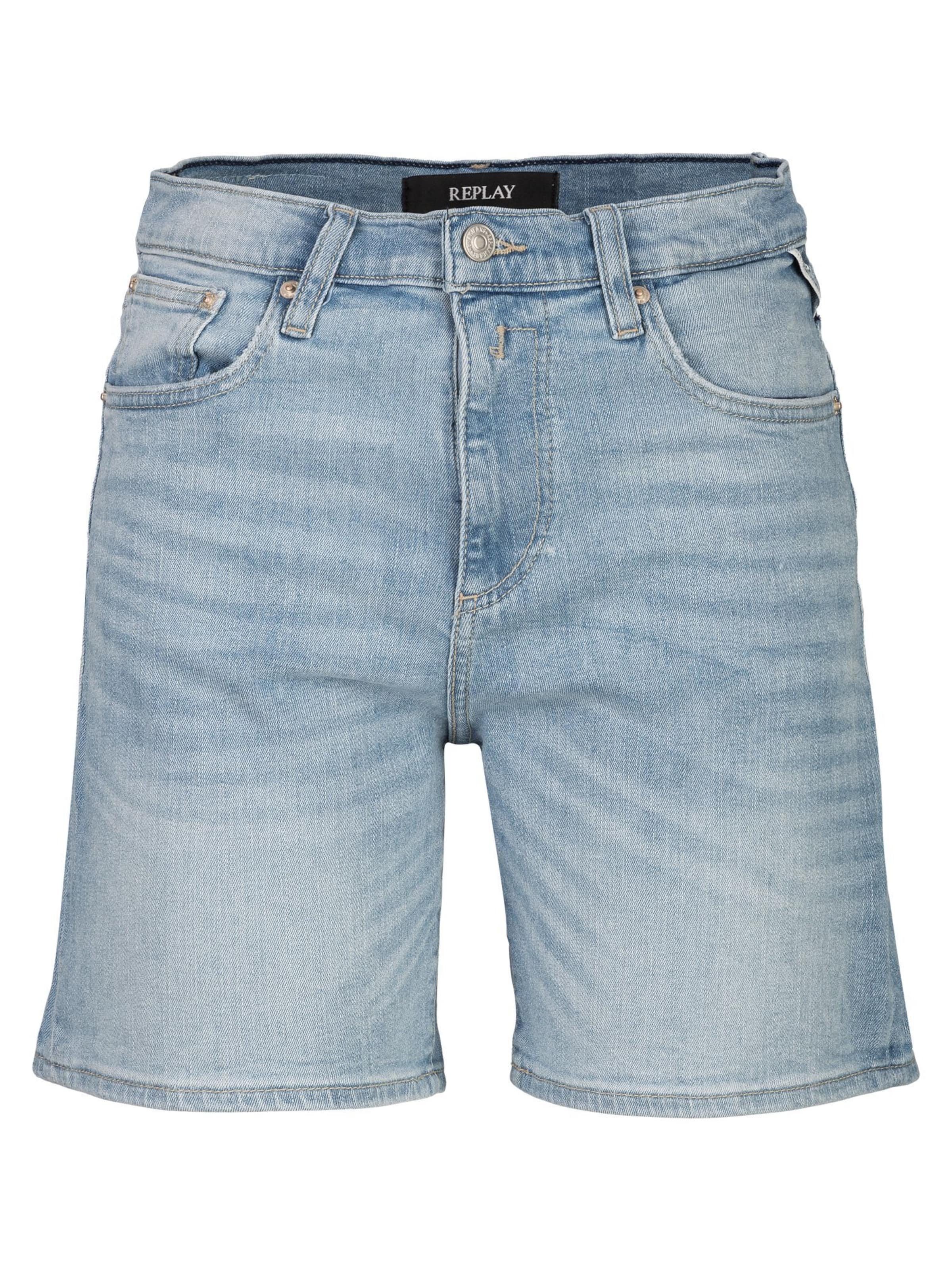 REPLAY Loosefit Jeans ' SHIRBEY - 10.5 OZ DARK INDIGO SUPER STRETCH DENIM ' in Blauw: voorkant