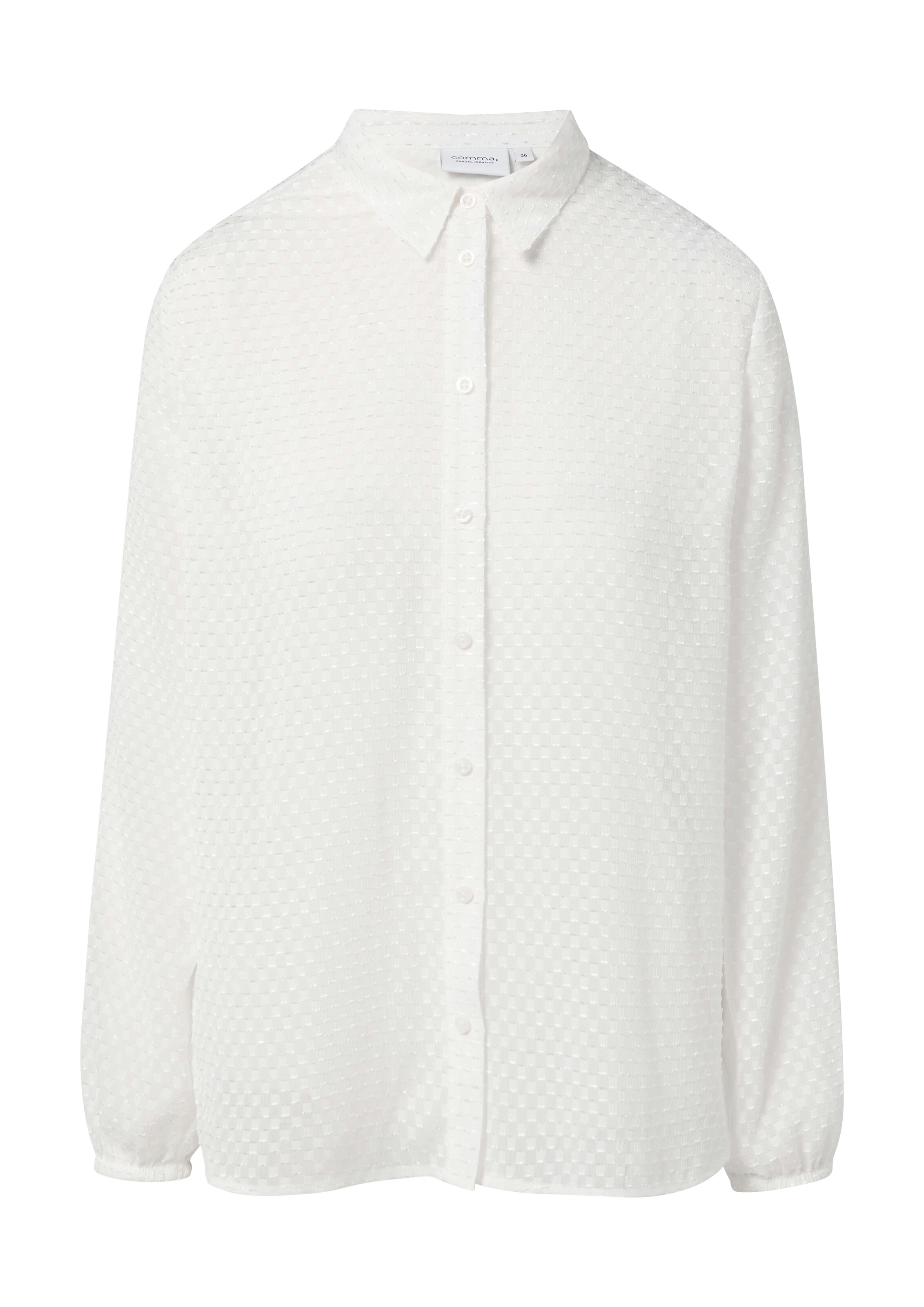Chemisier comma casual identity en blanc : devant