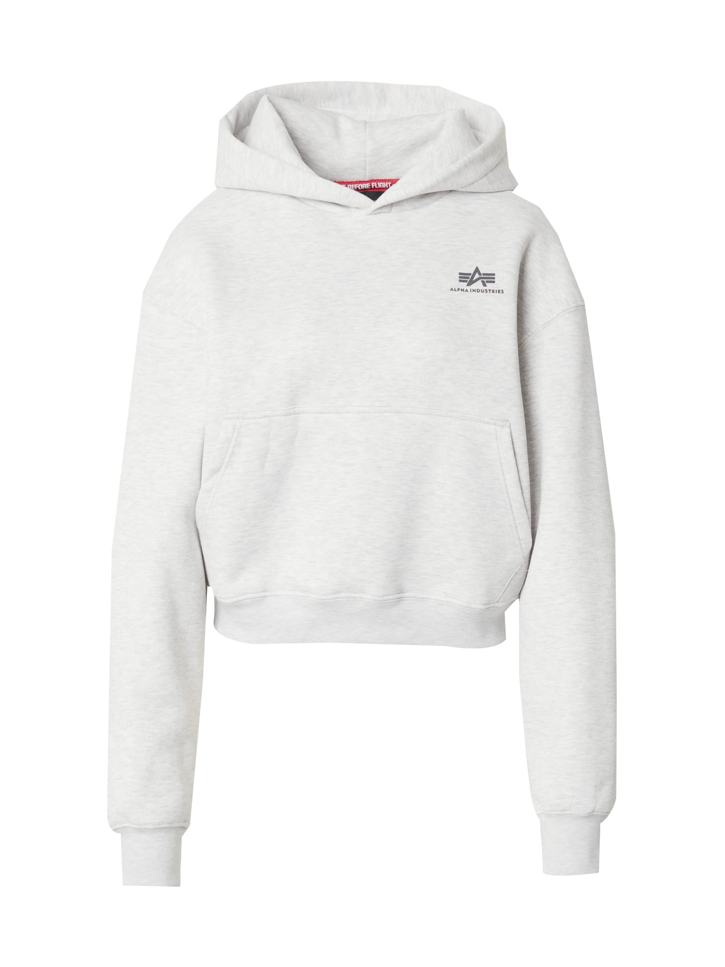 ALPHA INDUSTRIES Sweatshirt i grå: framsida