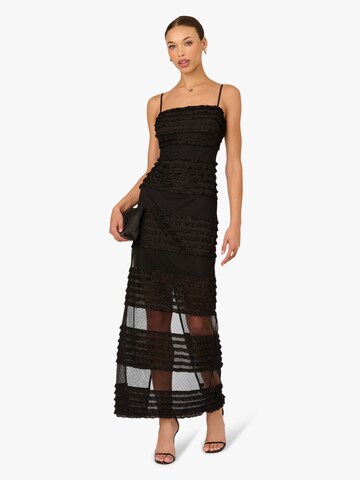 Adrianna Papell Evening dress 'Ruffle Knit Long Dress' in Black