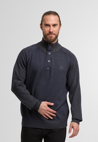 Pull-over 'Reje' INDICODE JEANS en bleu : devant