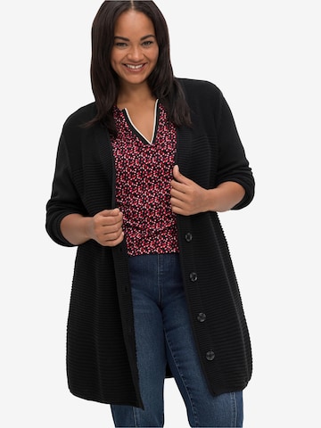 Cardigan SHEEGO en noir : devant