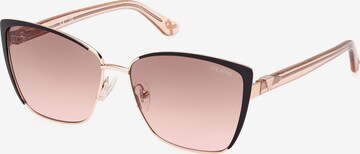 Lunettes de soleil GUESS en or : devant