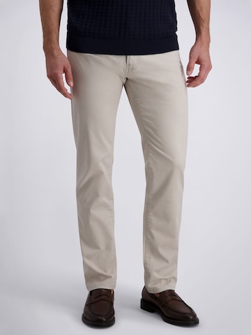 Effilé Pantalon chino 'Lyon' PIERRE CARDIN en argent : devant