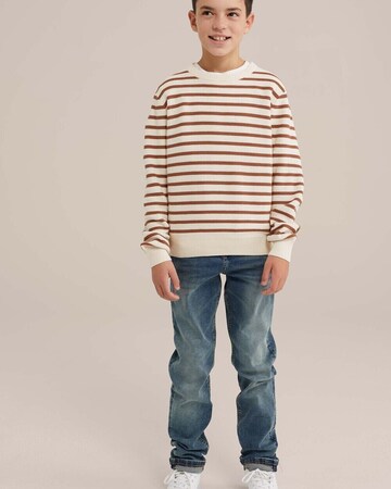 WE Fashion Свитер в Белый