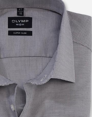 OLYMP Slim Fit Businesshemd in Grau