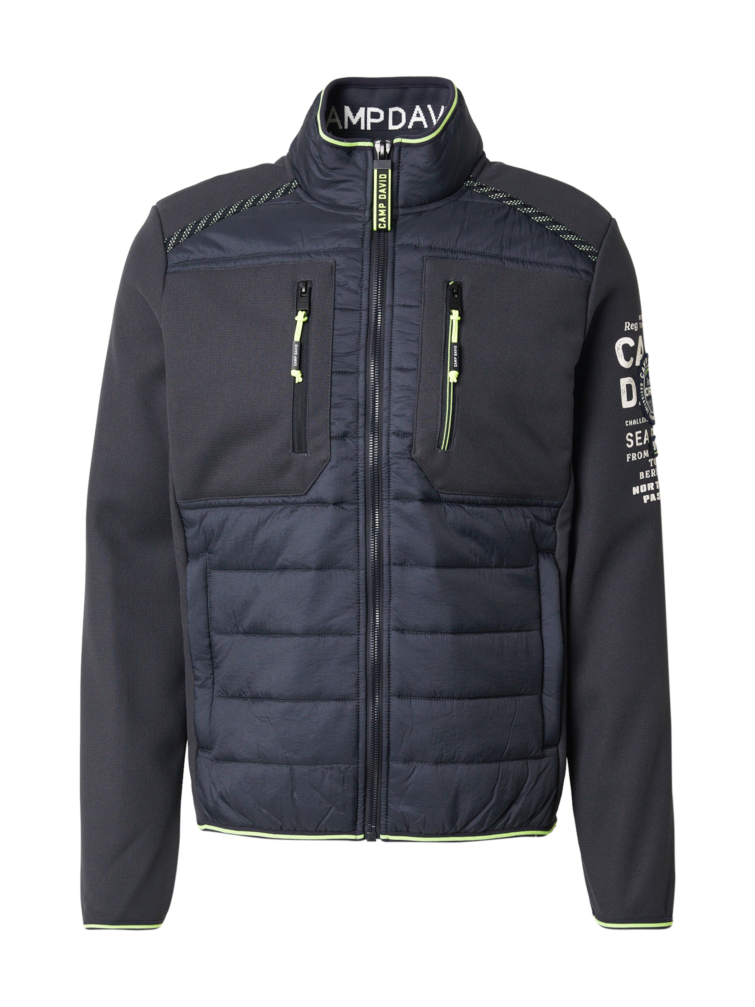 CAMP DAVIDFlis jakna - plava boja: prednji dio