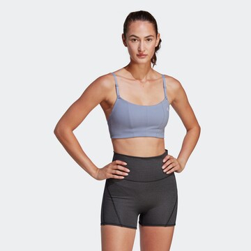 Bustier Soutien-gorge de sport 'Studio Light-Support' ADIDAS SPORTSWEAR en bleu : devant