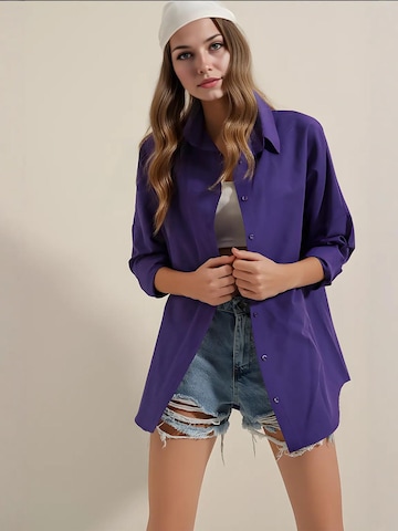 Bigdart - Blusa em roxo: frente