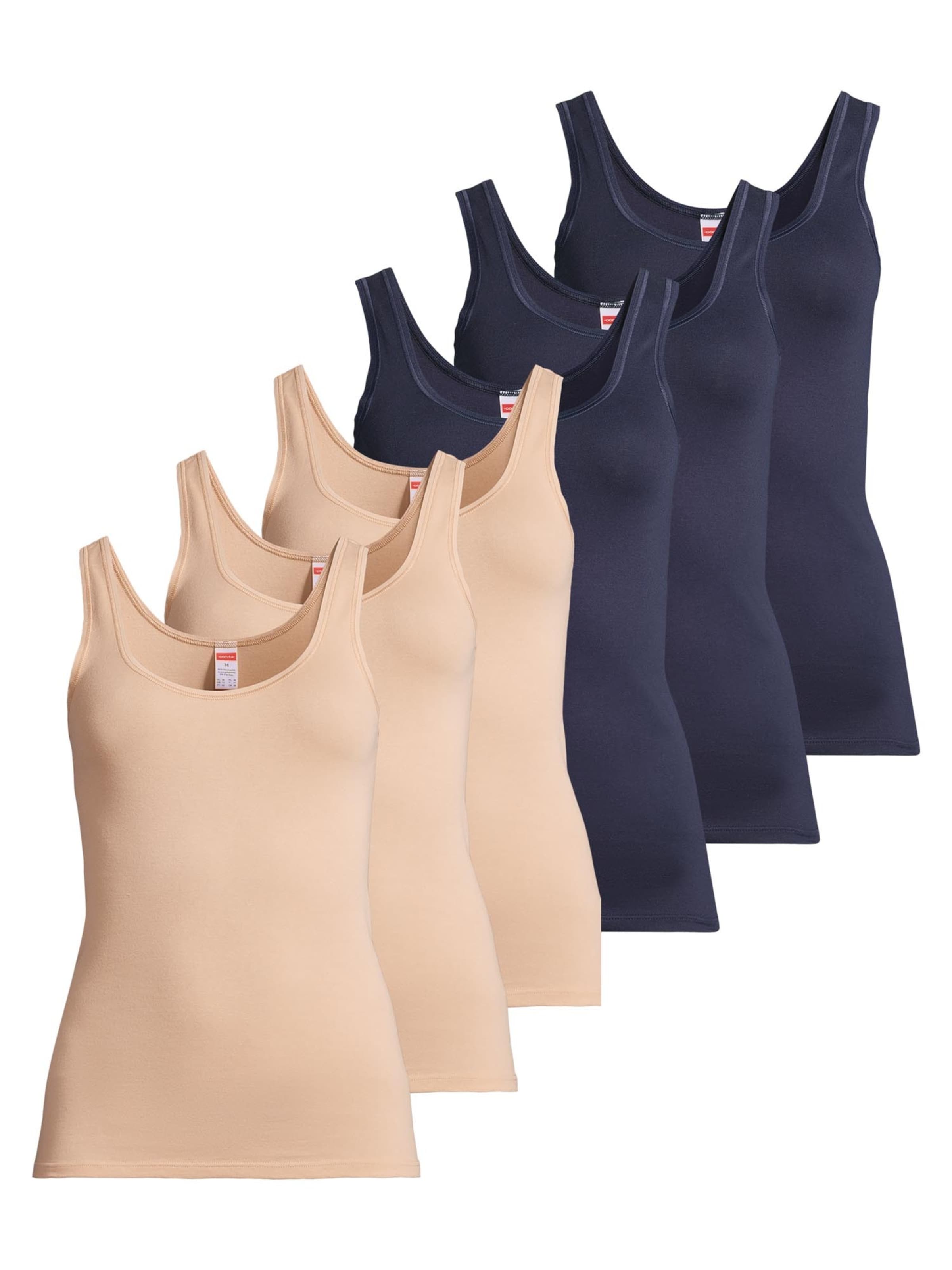 CON-TA Undershirt 'Feinripp' in Blue: front