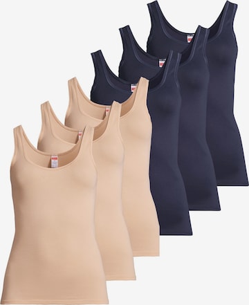 CON-TA Undershirt 'Feinripp' in Blue: front