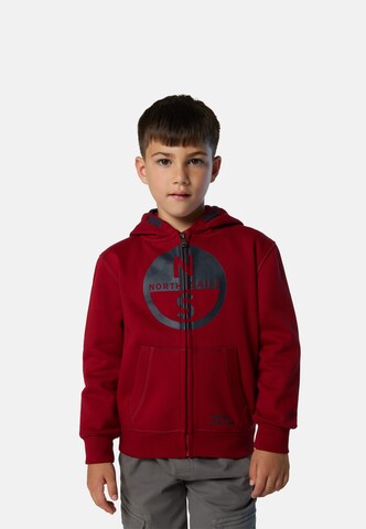 North Sails Sweatjacke in Rot: Vorderseite