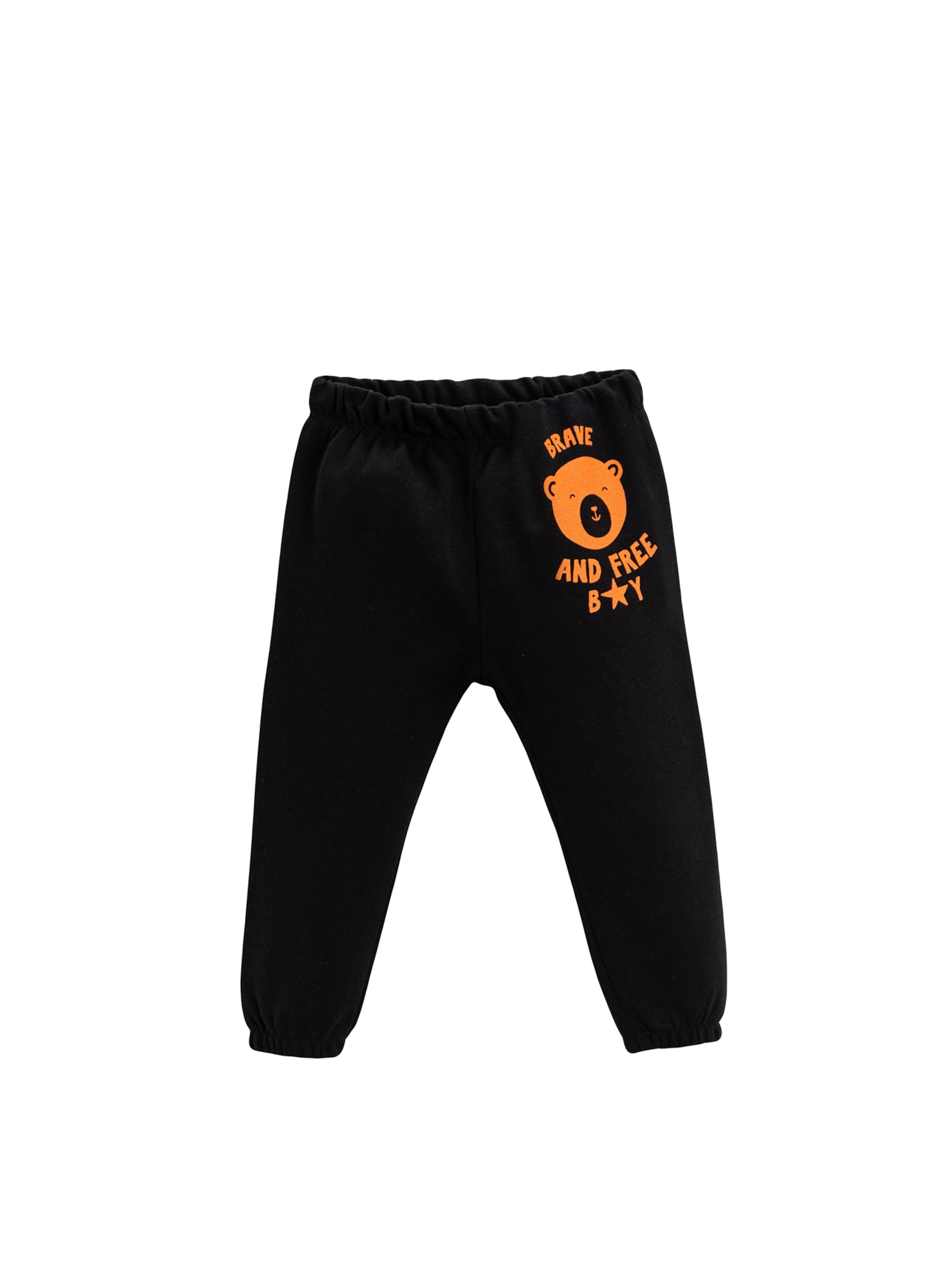 Koton Tapered Broek in Zwart: voorkant