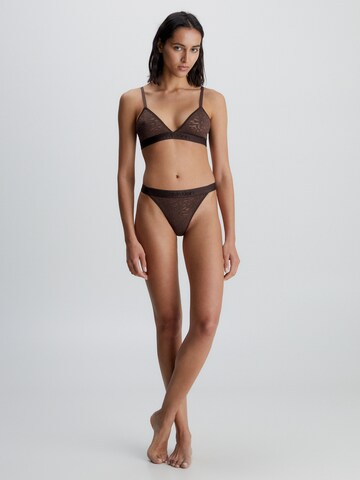 Calvin Klein Underwear Triangel BH 'Intrinsic' in Bruin