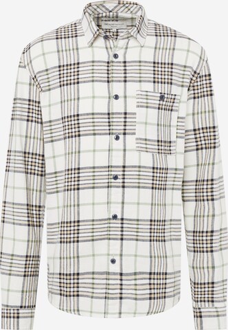 TOM TAILOR DENIM Button Up Shirt in White: front