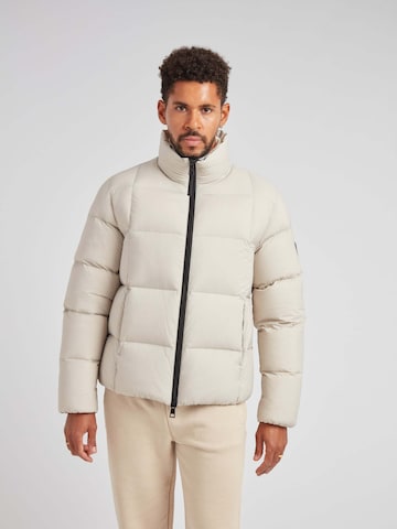 Veste outdoor ' Winter Puffer Rennwagen ' JACK1T en blanc : devant