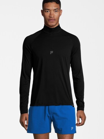 FILA Funktionsskjorte 'ROYE' i sort: forside