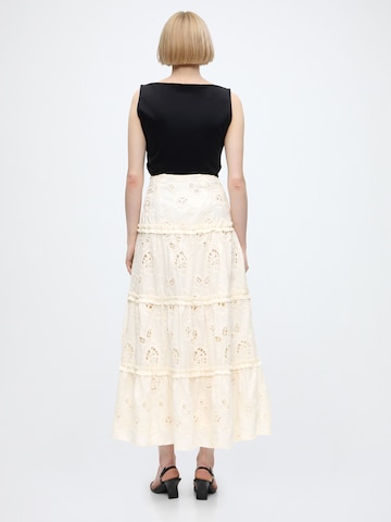 Gonna 'LENORA EYELET' di GUESS in beige