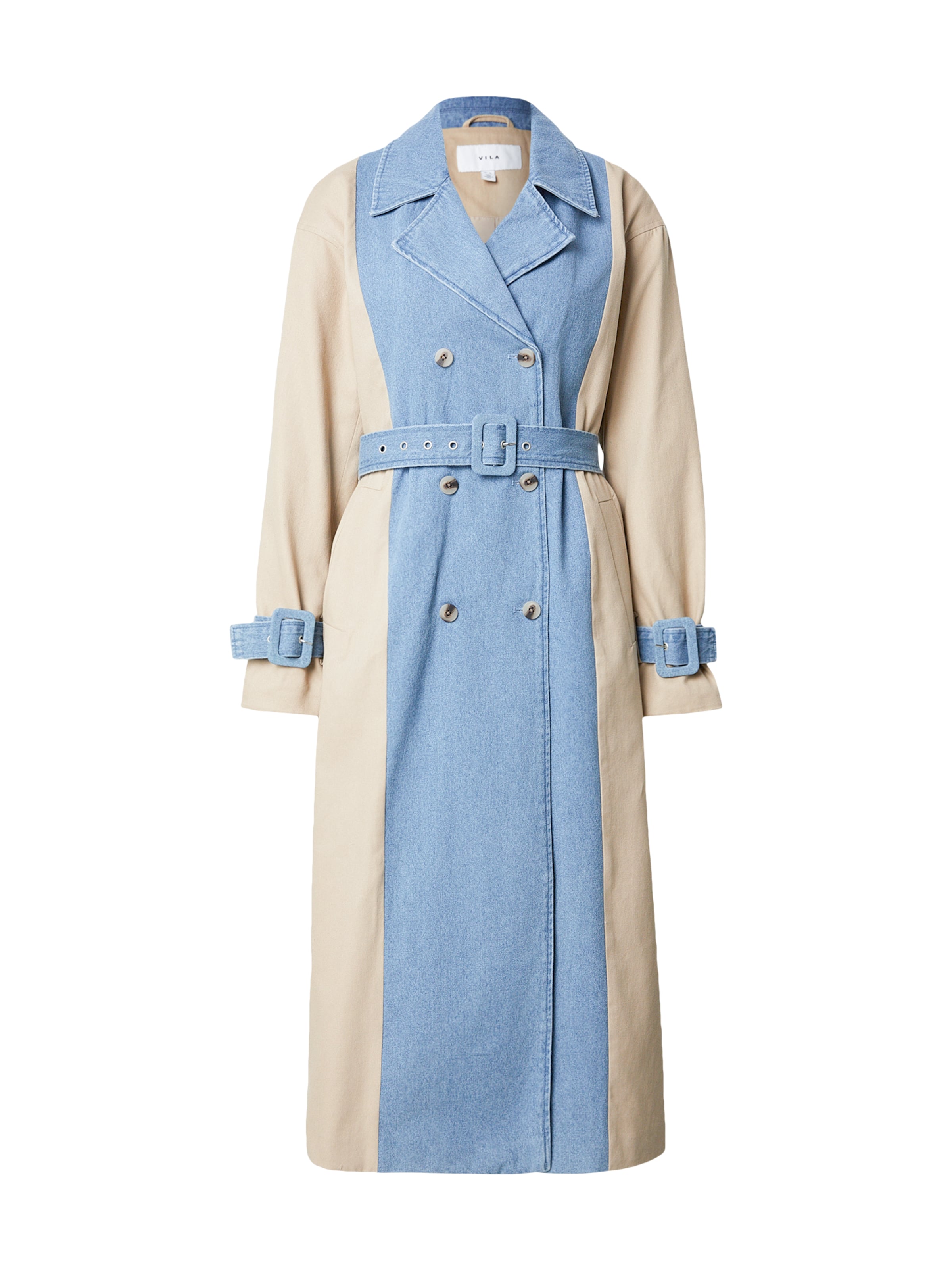 VILA Tussenmantel 'VIBERA' in Blauw: voorkant