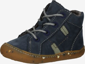 Pepino First-Step Shoes in Blue: front