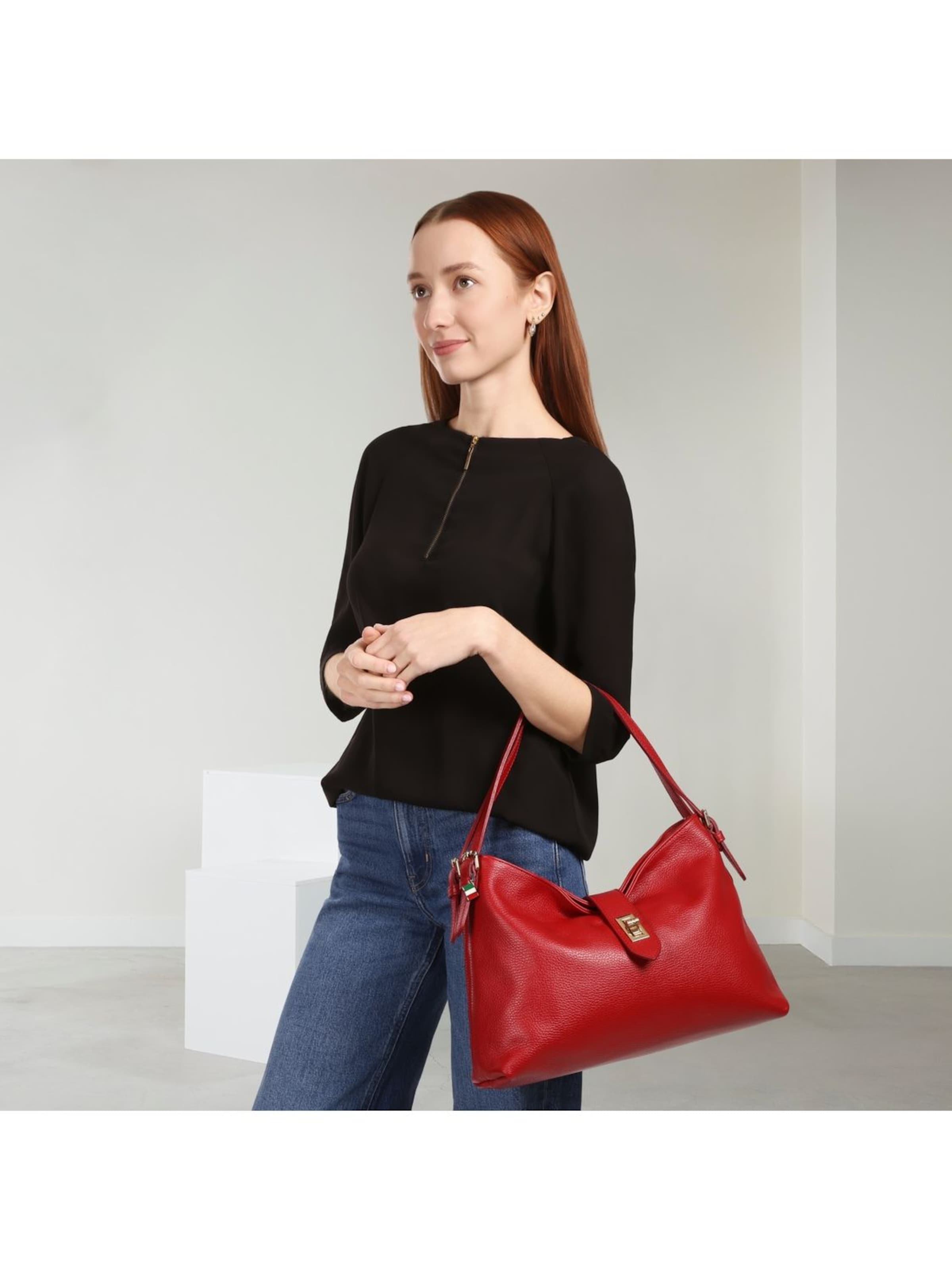 Sac bandoulière Florence en rouge