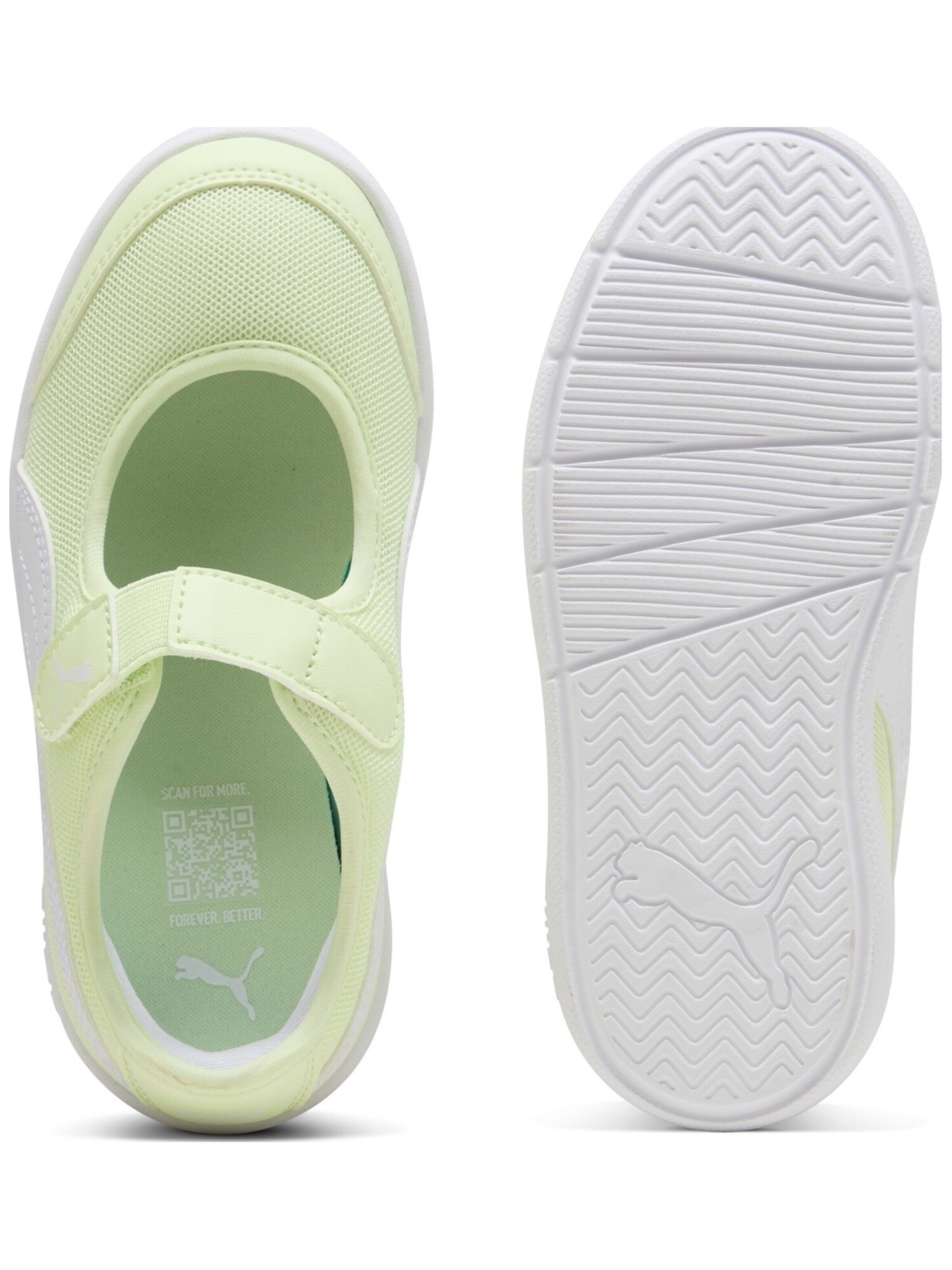 Scarpa sportiva 'Courtflex V3' di PUMA in verde