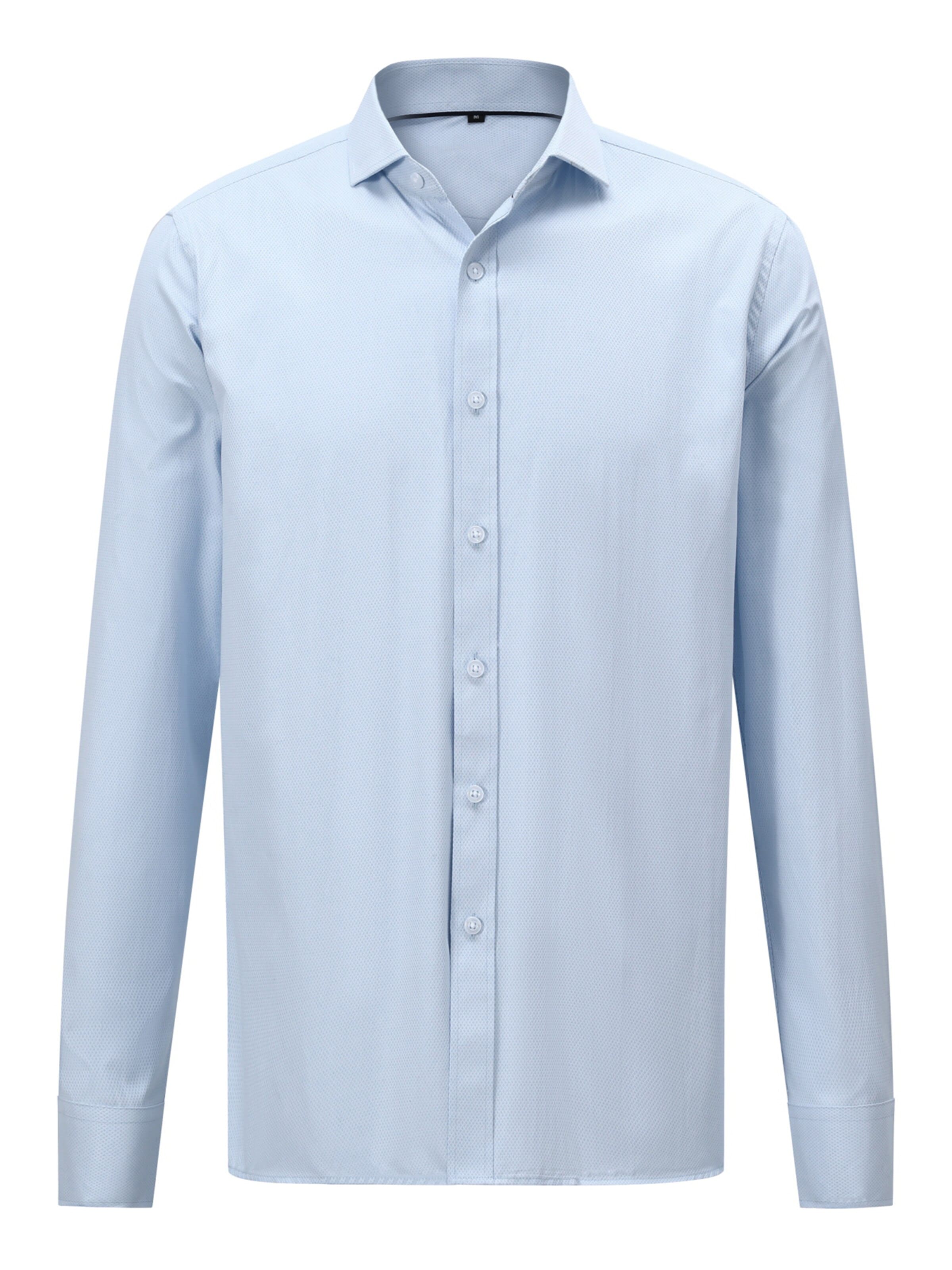 ALLTHEMEN Regular fit Business Shirt 'Naht' in Blue: front