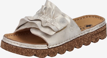 Rieker Pantolette in Beige: Vorderseite