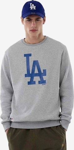 NEW ERAregular Sportske hlače 'Sudadera new era gris dodgers mlb regular crew neck losdod' - siva boja: prednji dio