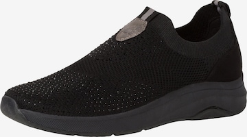 Slip on JANA en noir : devant