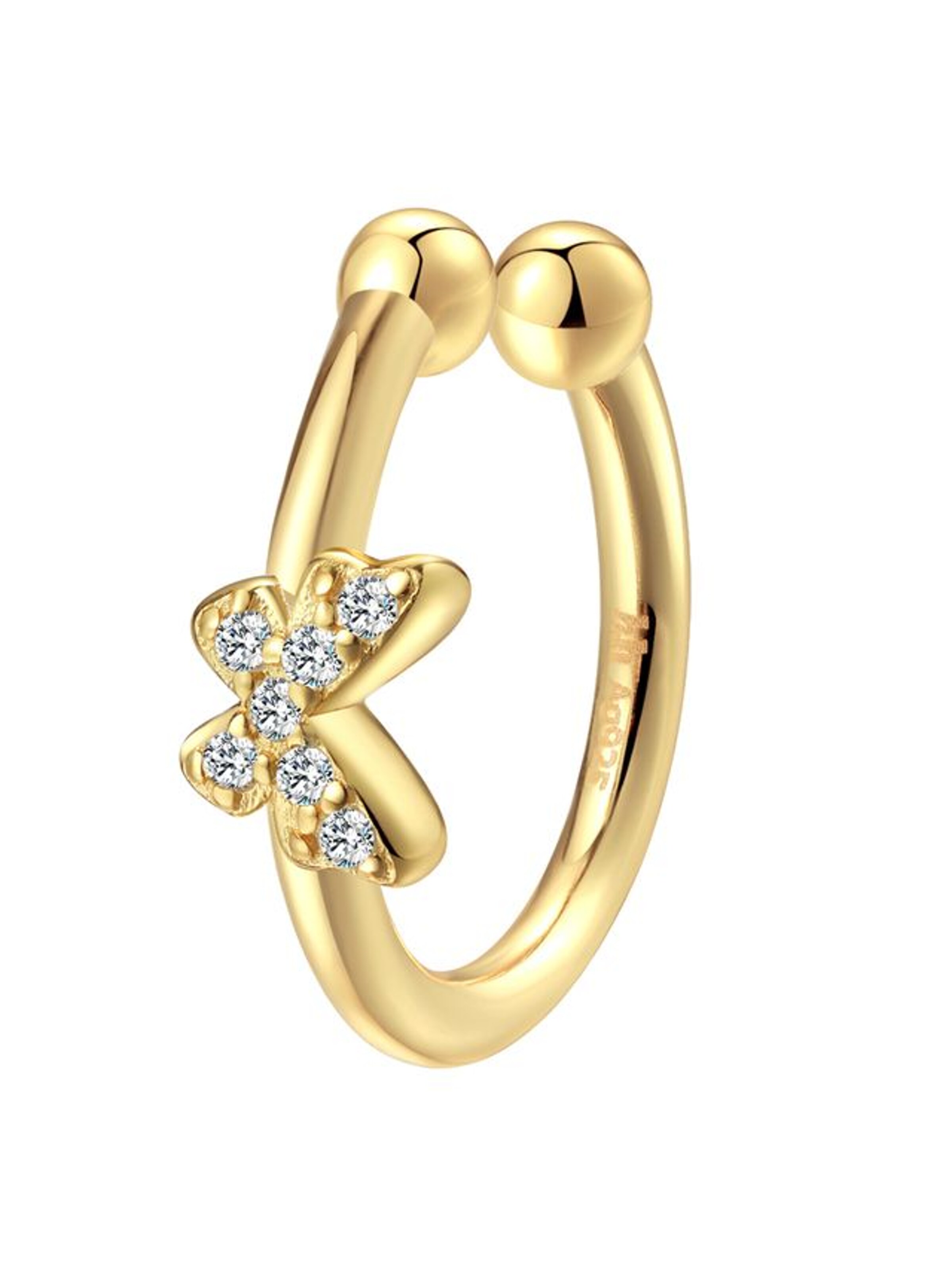 Orecchini di Hey Happiness in oro: frontale