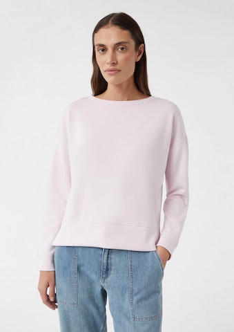 Sweat-shirt comma casual identity en rose : devant