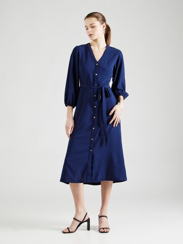 Robe-chemise Wallis en bleu : devant