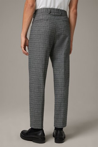 STRELLSON Regular Pleat-Front Pants 'Lois' in Grey